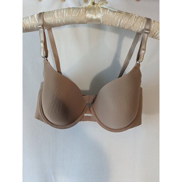 Warner's Beige No Side Effects Underarm Smoothing T-Shirt Underwire Bra Size 36C - Picture 3 of 6